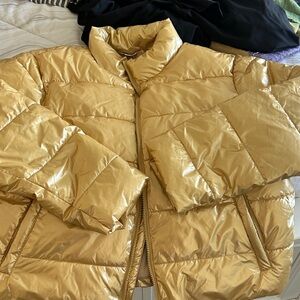 Time and Tru Gold Puffer Jacket